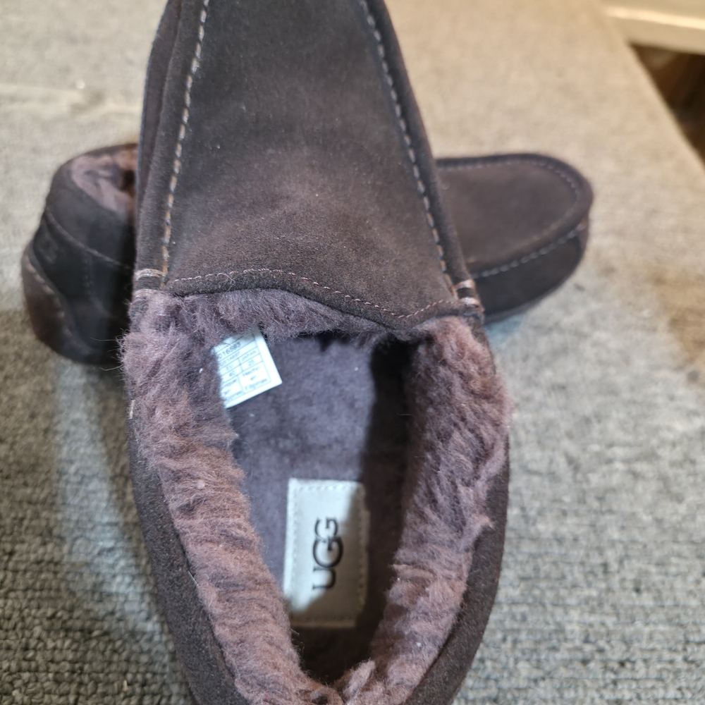 UGG Men's Brown Suede Loafers